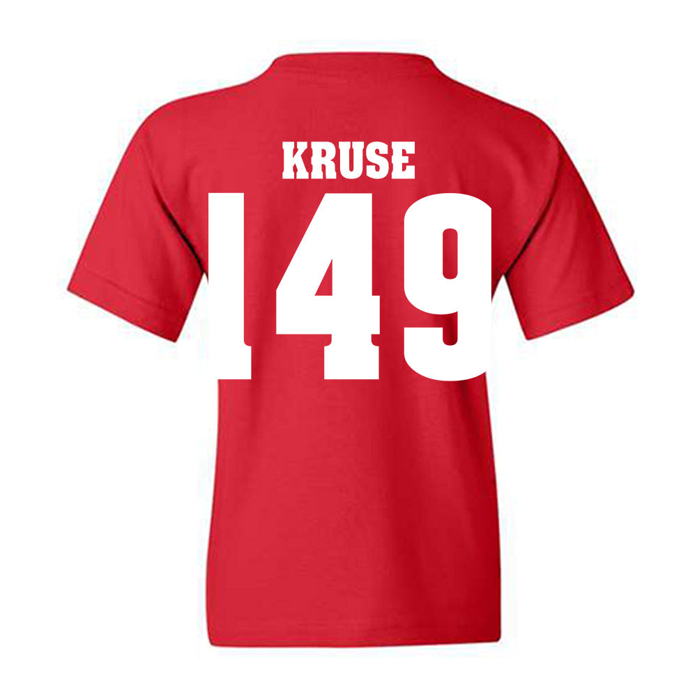 Wisconsin - NCAA Wrestling : Simon Kruse - Classic Shersey Youth T-Shirt-1