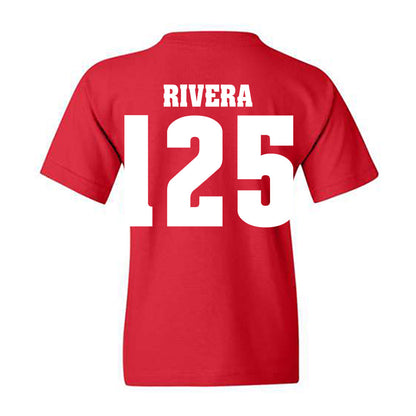 Wisconsin - NCAA Wrestling : Nicolar Rivera - Classic Shersey Youth T-Shirt-1