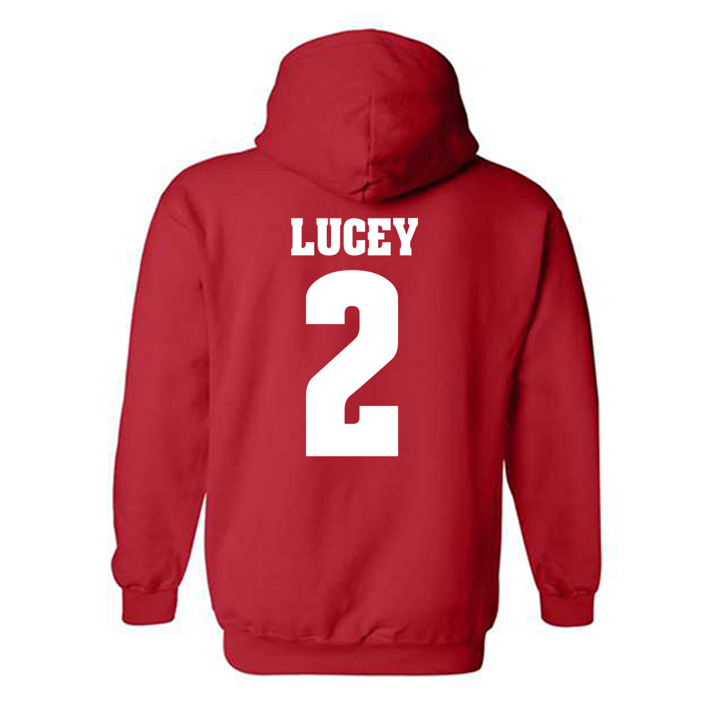 Wisconsin - NCAA Softball : Danielle Lucey - Classic Shersey Hooded Sweatshirt-1