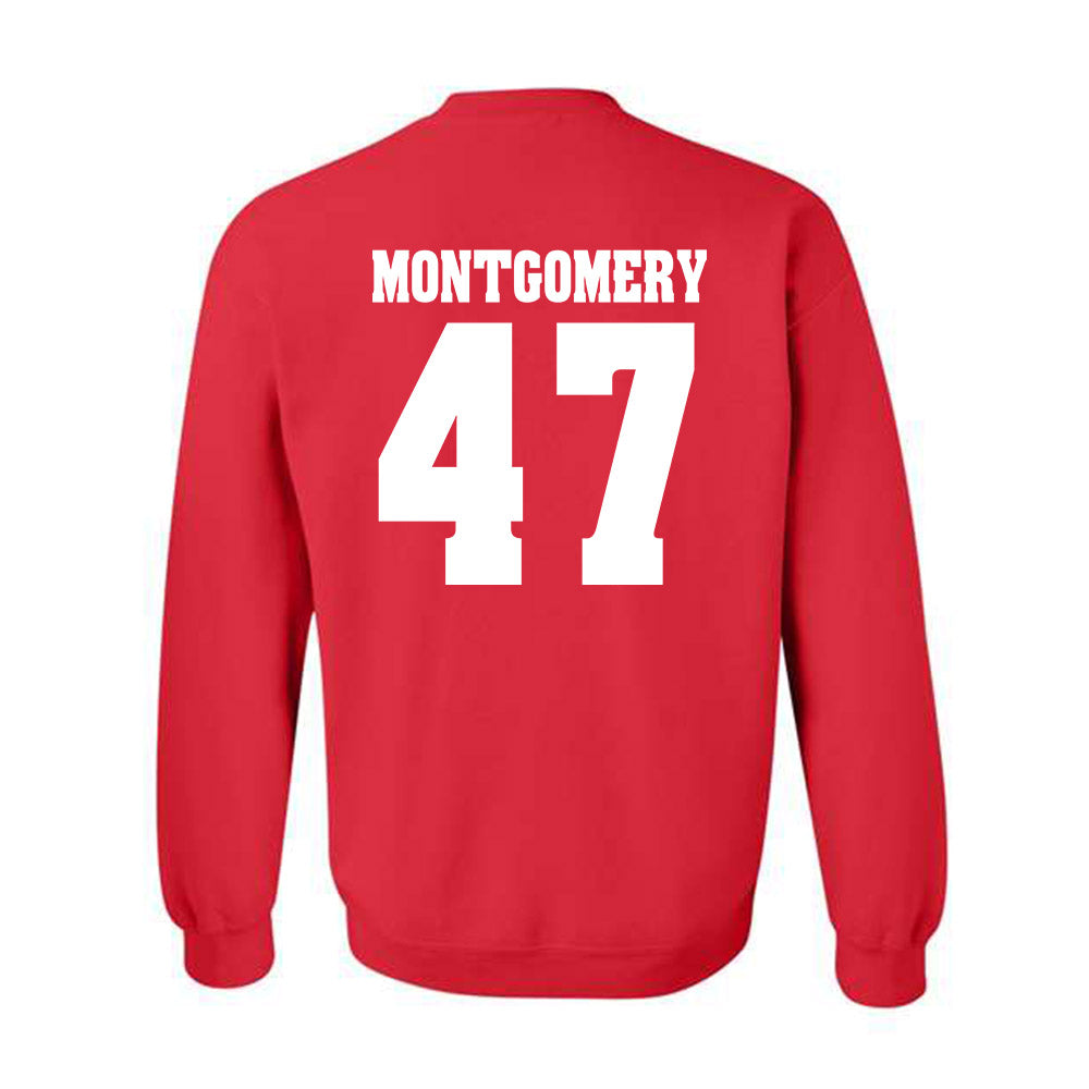 Wisconsin - NCAA Men's Ice Hockey : Blake Montgomery - Classic Shersey Crewneck Sweatshirt-1