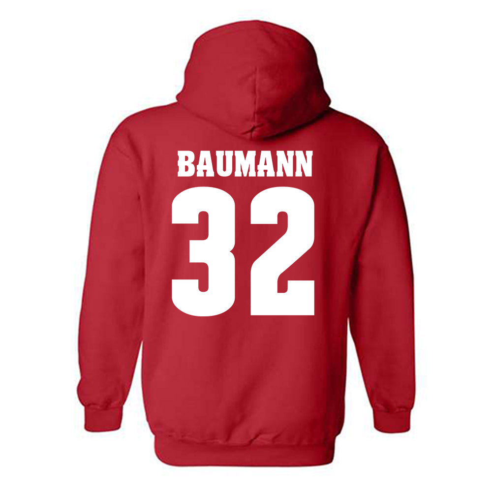 Wisconsin - NCAA Women's Soccer : Hailey Baumann - Classic Shersey Hooded Sweatshirt-1
