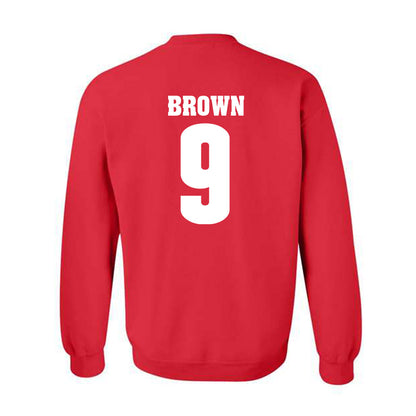 Wisconsin - NCAA Football : Austin Brown - Classic Shersey Crewneck Sweatshirt-1