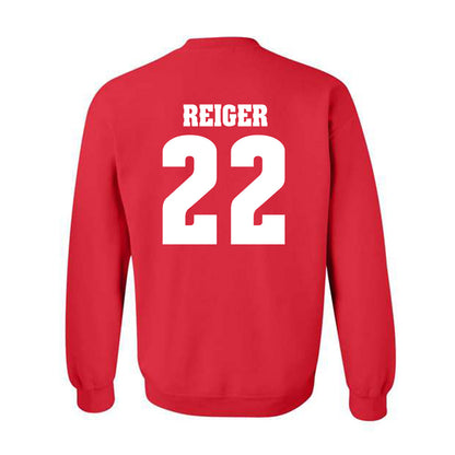 Wisconsin - NCAA Football : Mason Reiger - Classic Shersey Crewneck Sweatshirt-1