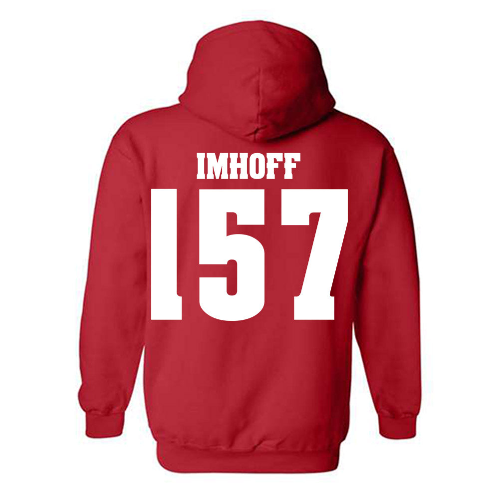 Wisconsin - NCAA Wrestling : Tyson Imhoff - Classic Shersey Hooded Sweatshirt-1