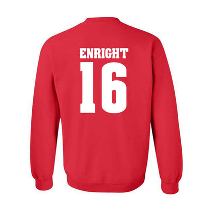 Wisconsin - NCAA Women's Ice Hockey : Claire Enright - Classic Shersey Crewneck Sweatshirt-1