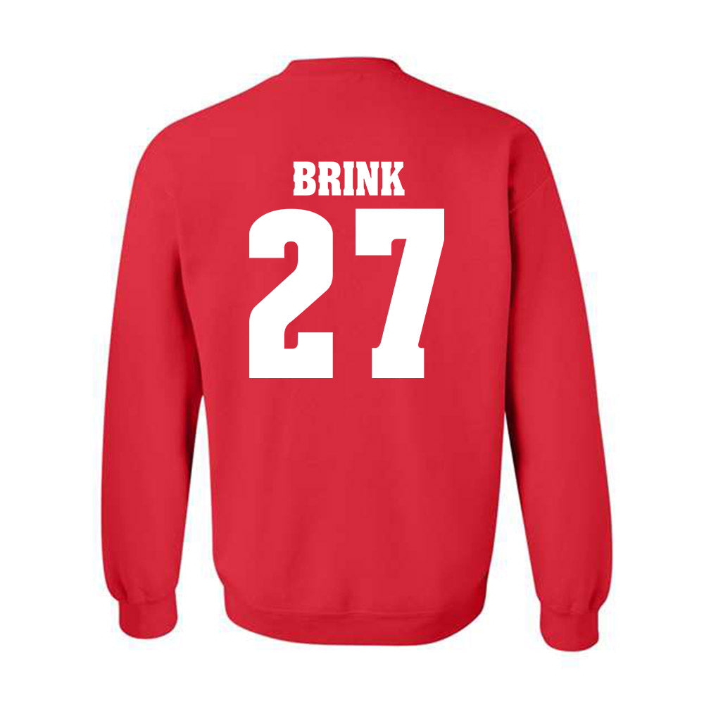 Wisconsin - NCAA Men's Ice Hockey : Finn Brink - Classic Shersey Crewneck Sweatshirt-1