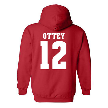 Wisconsin - NCAA Women's Soccer : Ella Ottey - Classic Shersey Hooded Sweatshirt-1