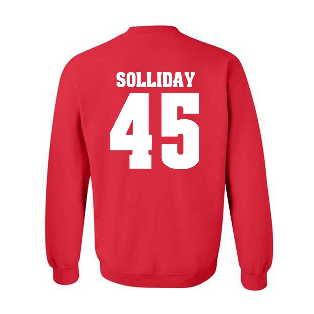 Wisconsin - NCAA Football : Garrison Solliday - Classic Shersey Crewneck Sweatshirt-1