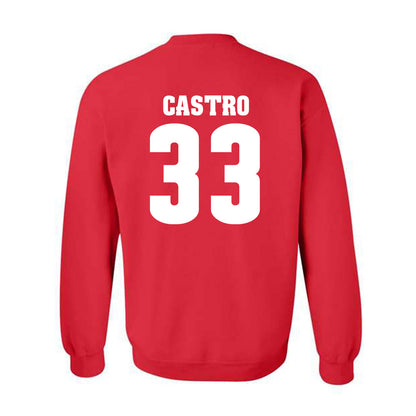 Wisconsin - NCAA Men's Ice Hockey : Anton castro - Classic Shersey Crewneck Sweatshirt-1