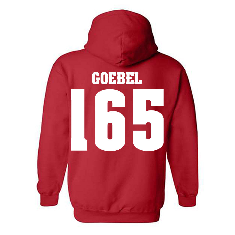 Wisconsin - NCAA Wrestling : Cody Goebel - Classic Shersey Hooded Sweatshirt-1