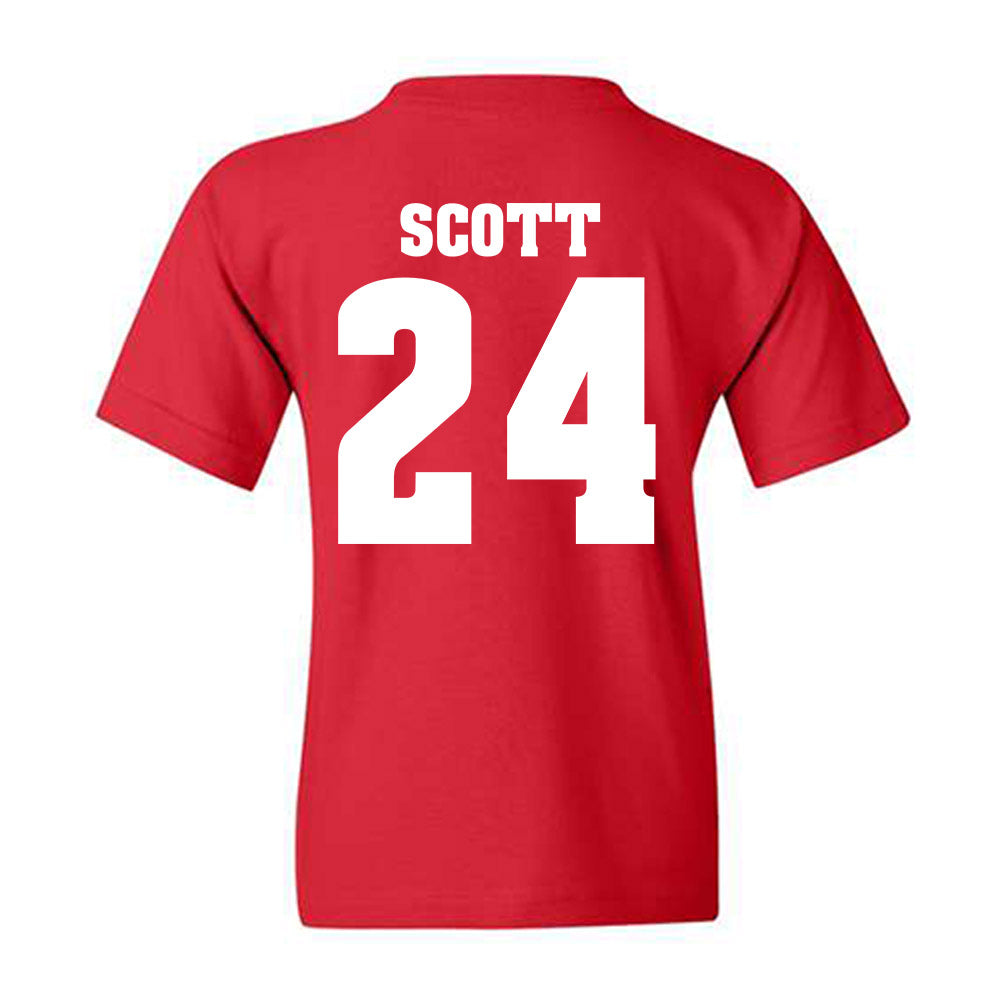Wisconsin - NCAA Football : Jaimier Scott - Classic Shersey Youth T-Shirt-1