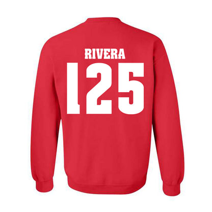 Wisconsin - NCAA Wrestling : Nicolar Rivera - Classic Shersey Crewneck Sweatshirt-1
