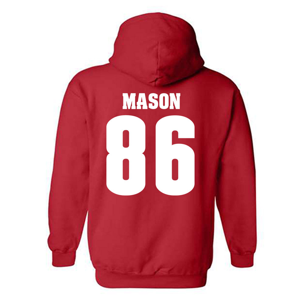 Wisconsin - NCAA Football : Lance Mason - Classic Shersey Hooded Sweatshirt-1