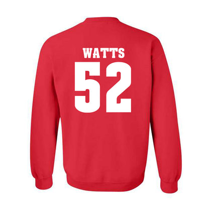 Wisconsin - NCAA Football : Hardy Watts - Classic Shersey Crewneck Sweatshirt-1