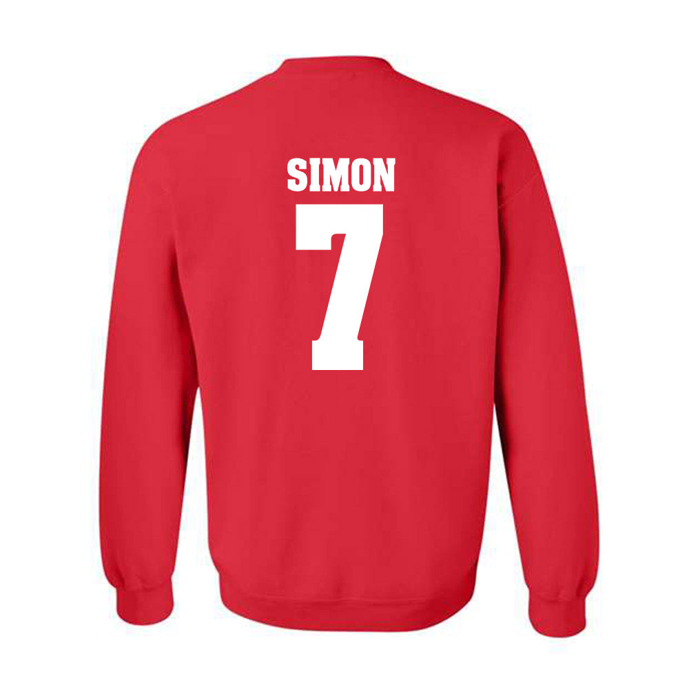 Wisconsin - NCAA Women's Volleyball : Kristen Simon - Classic Shersey Crewneck Sweatshirt-1