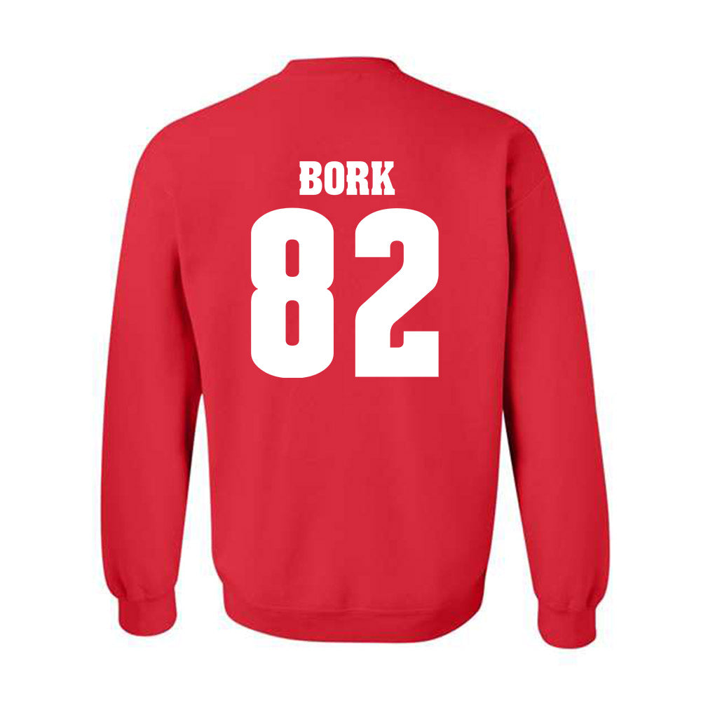 Wisconsin - NCAA Football : Emmett Bork - Classic Shersey Crewneck Sweatshirt-1