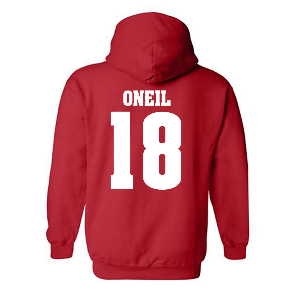 Wisconsin - NCAA Football : Danny ONeil - Classic Shersey Hooded Sweatshirt-1