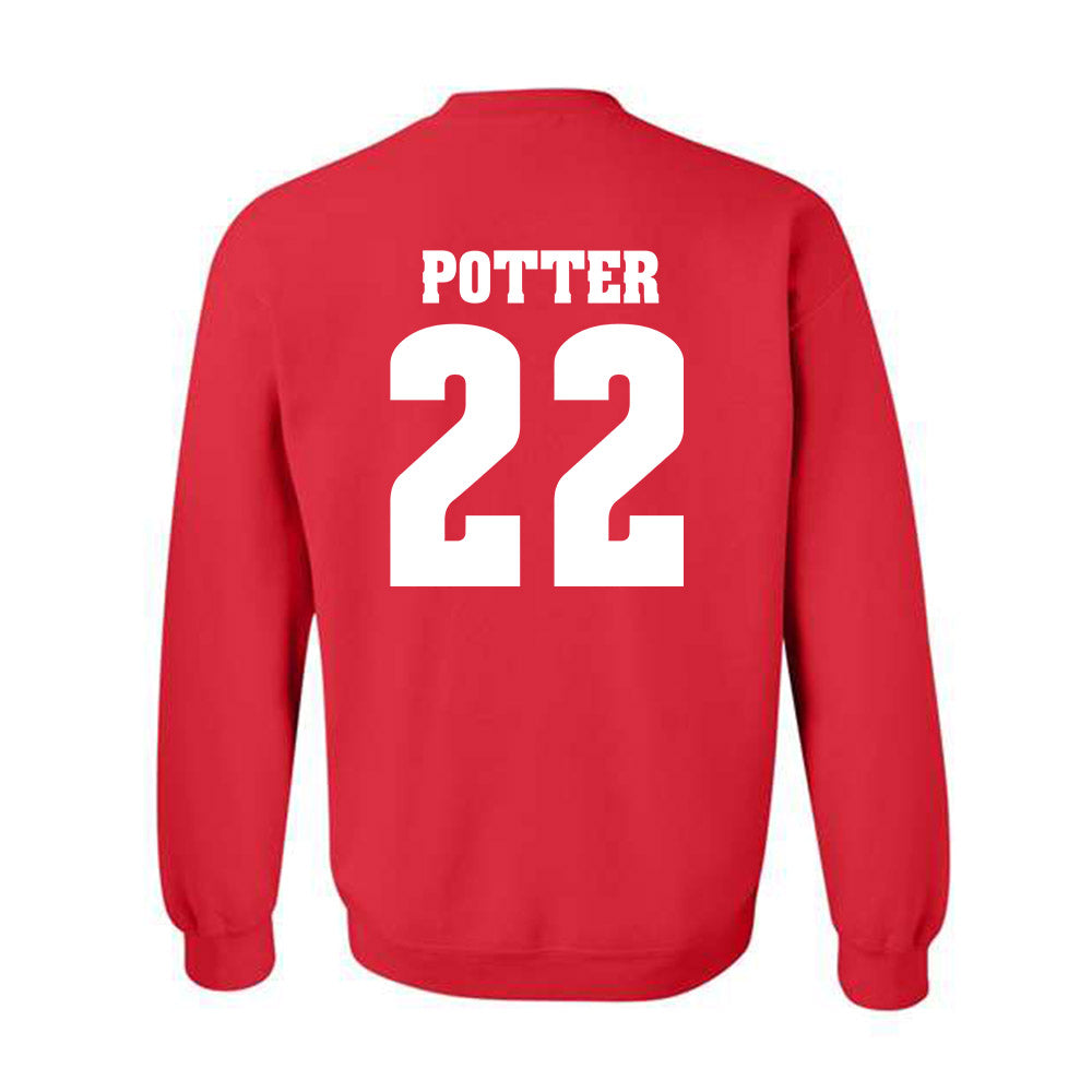 Wisconsin - NCAA Women's Ice Hockey : Laney Potter - Classic Shersey Crewneck Sweatshirt-1