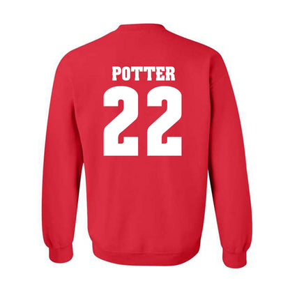 Wisconsin - NCAA Women's Ice Hockey : Laney Potter - Classic Shersey Crewneck Sweatshirt-1