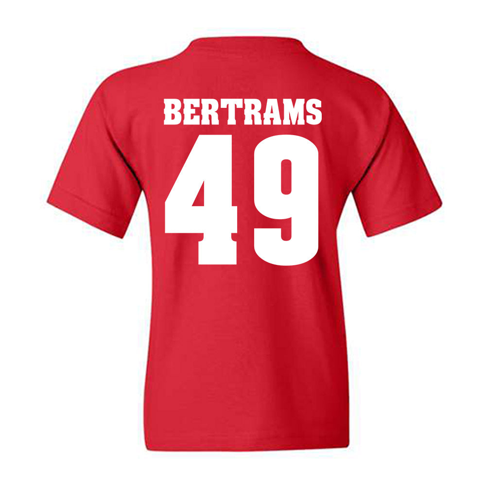 Wisconsin - NCAA Football : Atticus Bertrams - Classic Shersey Youth T-Shirt-1