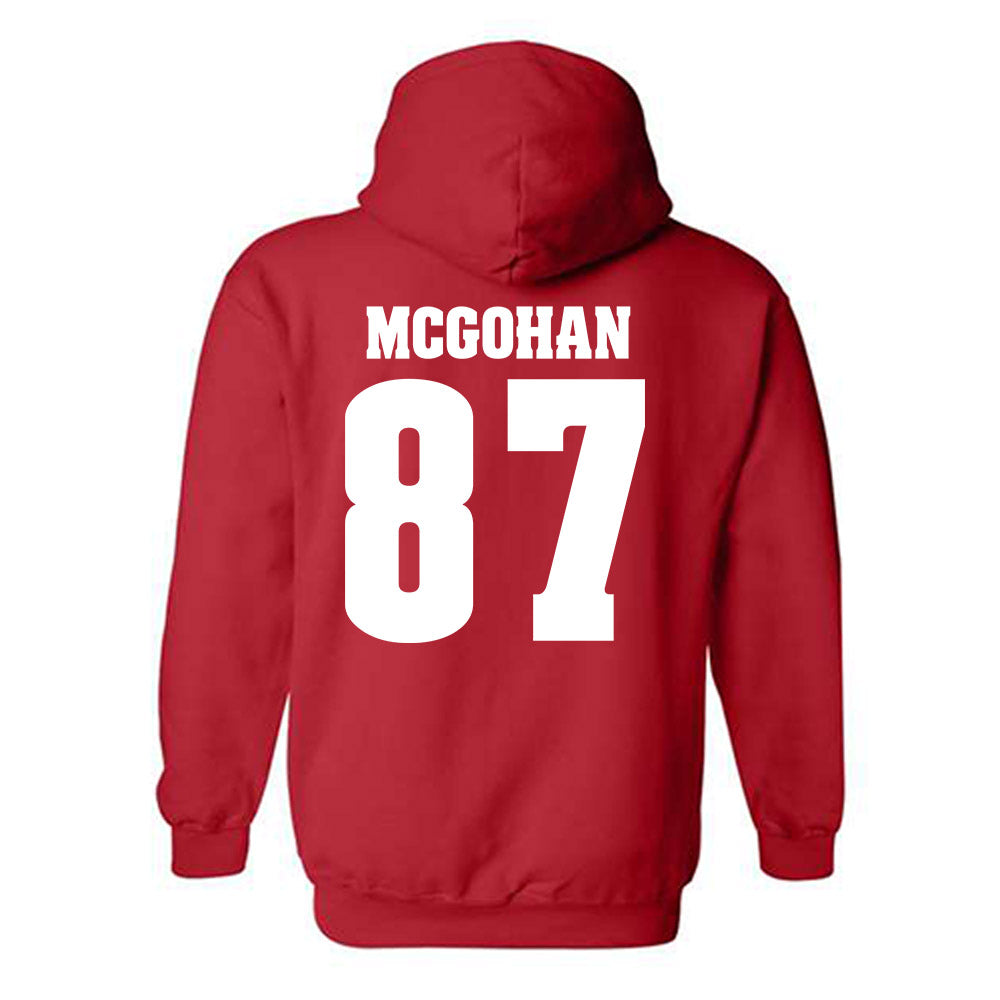 Wisconsin - NCAA Football : Jackson McGohan - Classic Shersey Hooded Sweatshirt-1