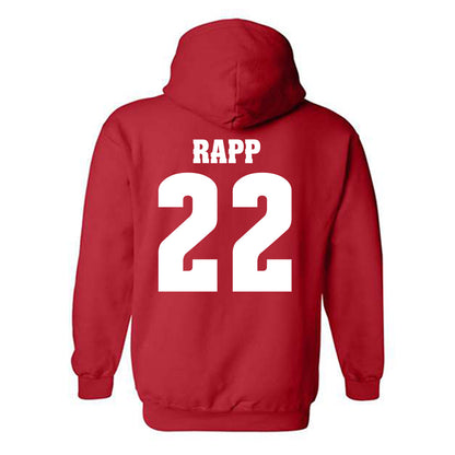 Wisconsin - NCAA Men's Basketball : Austin Rapp - Classic Shersey Hooded Sweatshirt-1