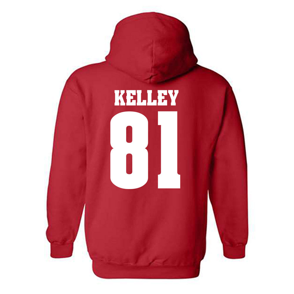 Wisconsin - NCAA Football : Mason Kelley - Classic Shersey Hooded Sweatshirt-1