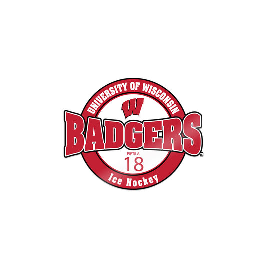 Wisconsin - NCAA Men's Ice Hockey : Adam Pietila - Sticker-0