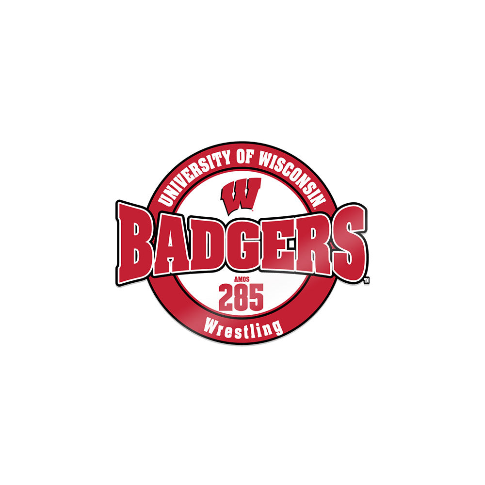 Wisconsin - NCAA Wrestling : Braxton Amos - Sticker-0