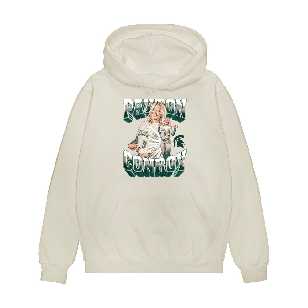 Michigan State - NCAA Softball : Payton Conroy - Collage Premium Hooded Sweatshirt-0