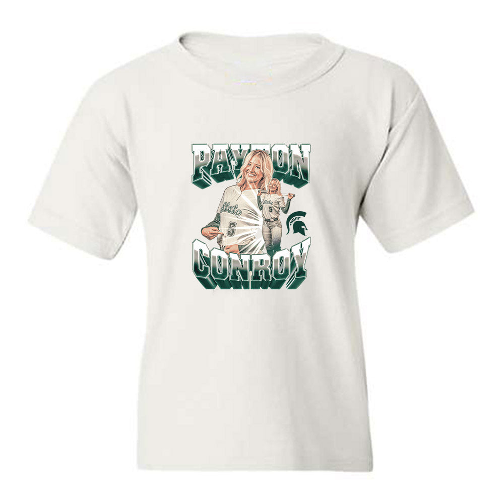 Michigan State - NCAA Softball : Payton Conroy - Collage Youth T-Shirt-0
