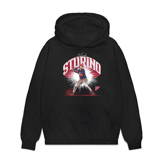 Fairfield - NCAA Baseball : Nick Sturino - Collage Premium Hooded Sweatshirt-0