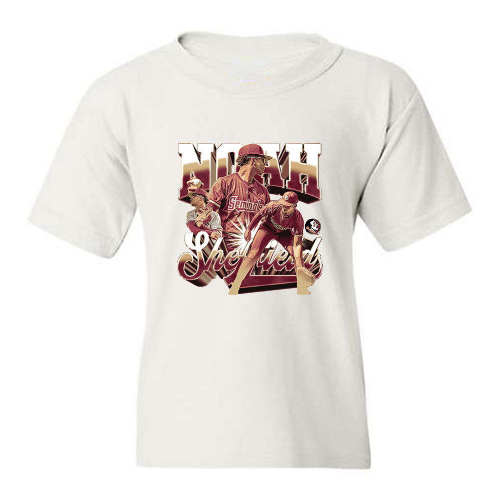 FSU - NCAA Baseball : Noah Sheffield - Collage Youth T-Shirt-0