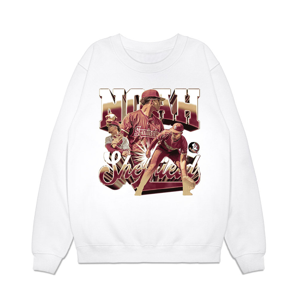 FSU - NCAA Baseball : Noah Sheffield - Collage Premium Crewneck Sweatshirt-0