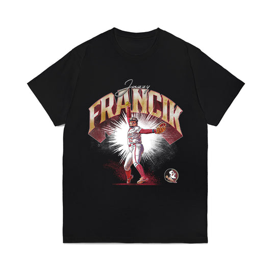 FSU - NCAA Softball : Jazzy Francik - Collage Comfort Colors T-Shirt-0