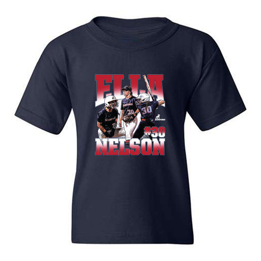 Samford - NCAA Softball : Ella Nelson - Collage Youth T-Shirt-0