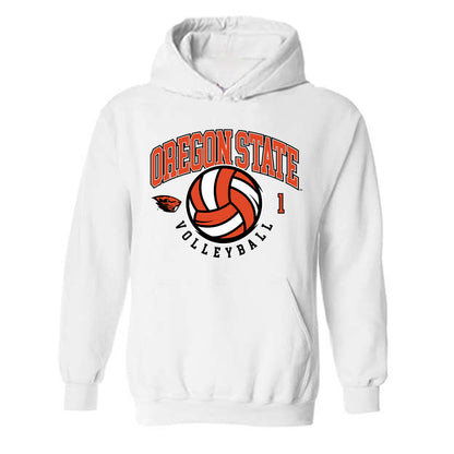 Oregon State - NCAA Women's Volleyball : Alana Marrs - Sports Shersey Hooded Sweatshirt-0