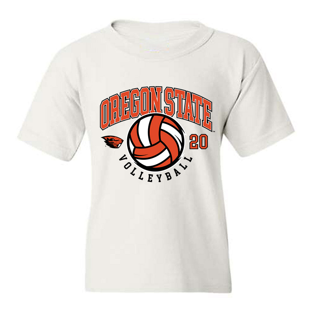Oregon State - NCAA Women's Volleyball : Nathalie Scholz - Sports Shersey Youth T-Shirt-0