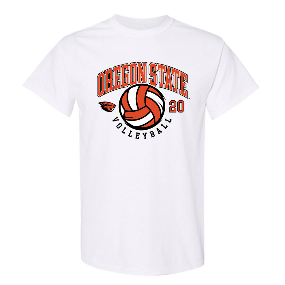 Oregon State - NCAA Women's Volleyball : Nathalie Scholz - Sports Shersey T-Shirt-0