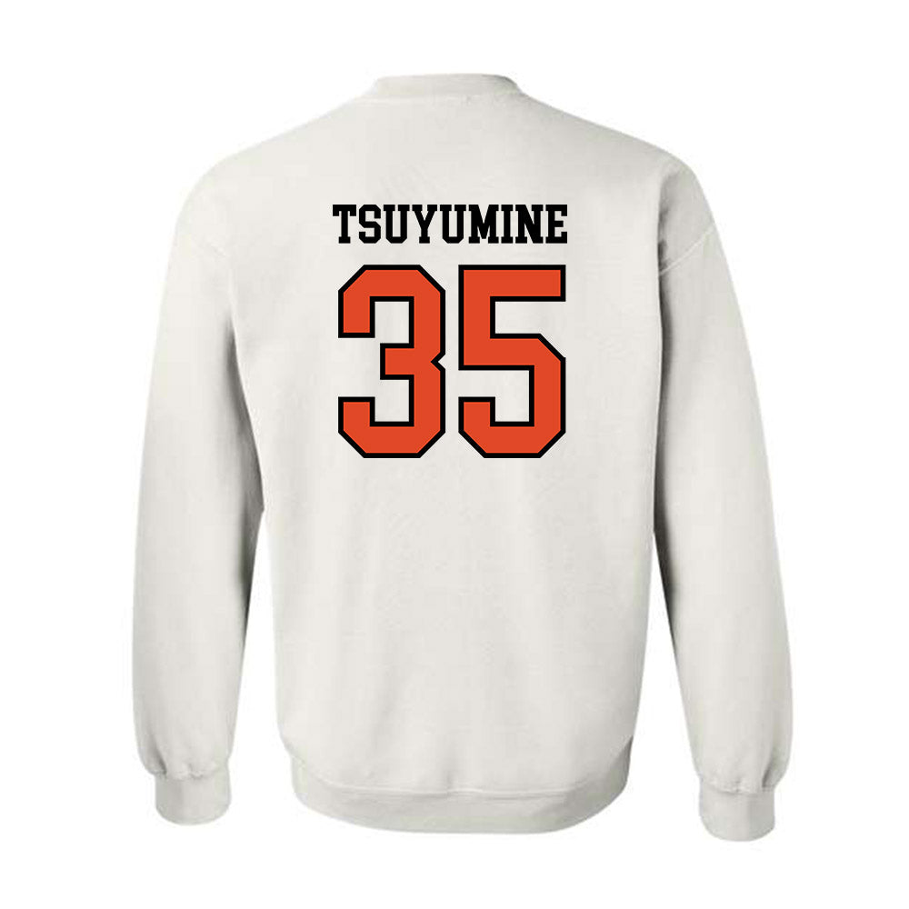 Oregon State - NCAA Football : Tetsuta Tsuyumine - Sports Shersey Crewneck Sweatshirt-1