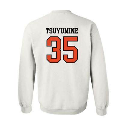 Oregon State - NCAA Football : Tetsuta Tsuyumine - Sports Shersey Crewneck Sweatshirt-1