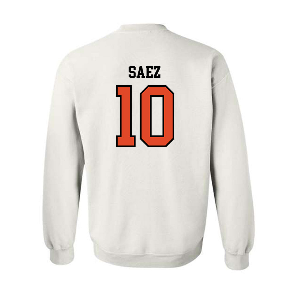 Oregon State - NCAA Football : Zakaih Saez - Sports Shersey Crewneck Sweatshirt-1