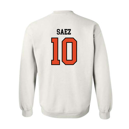 Oregon State - NCAA Football : Zakaih Saez - Sports Shersey Crewneck Sweatshirt-1