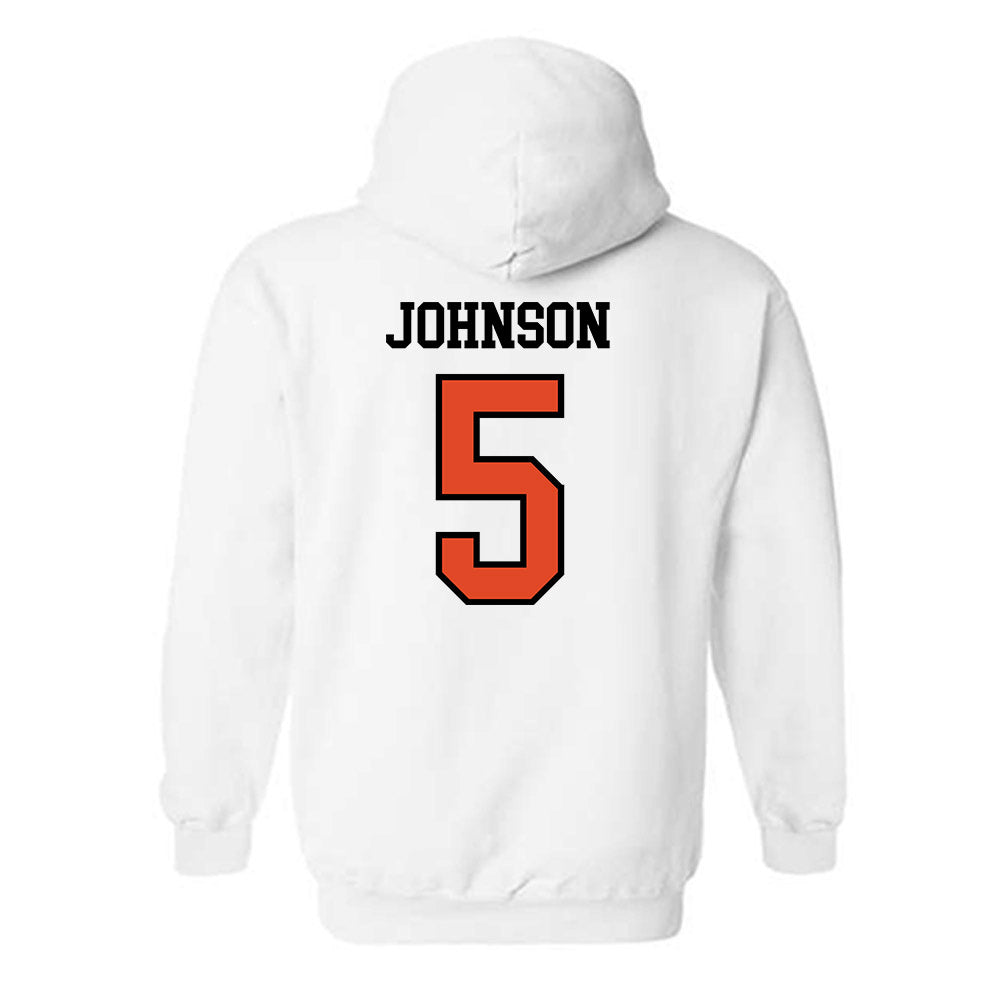 Oregon State - NCAA Football : Gabarri Johnson - Sports Shersey Hooded Sweatshirt-1