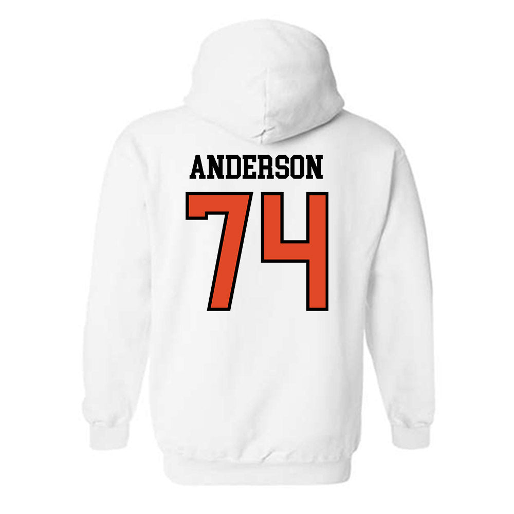 Oregon State - NCAA Football : Jacob Anderson - Sports Shersey Hooded Sweatshirt-1