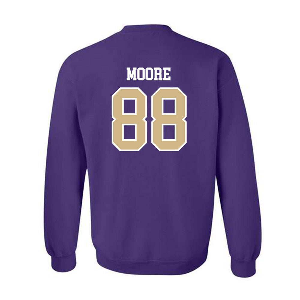 Washington - NCAA Football : Quentin Moore - Sports Shersey Crewneck Sweatshirt-1