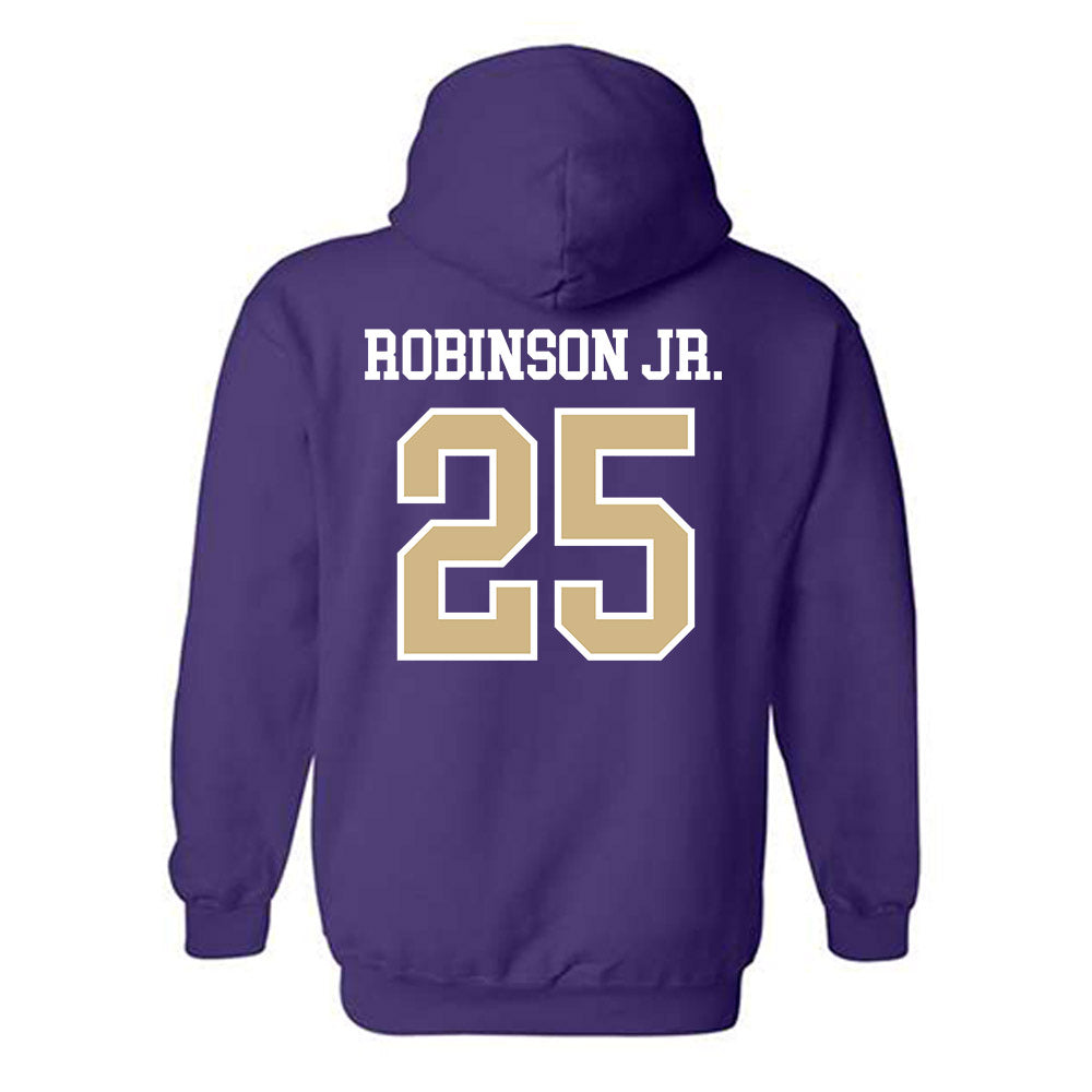 Washington - NCAA Football : Donovan Robinson Jr. - Sports Shersey Hooded Sweatshirt-1