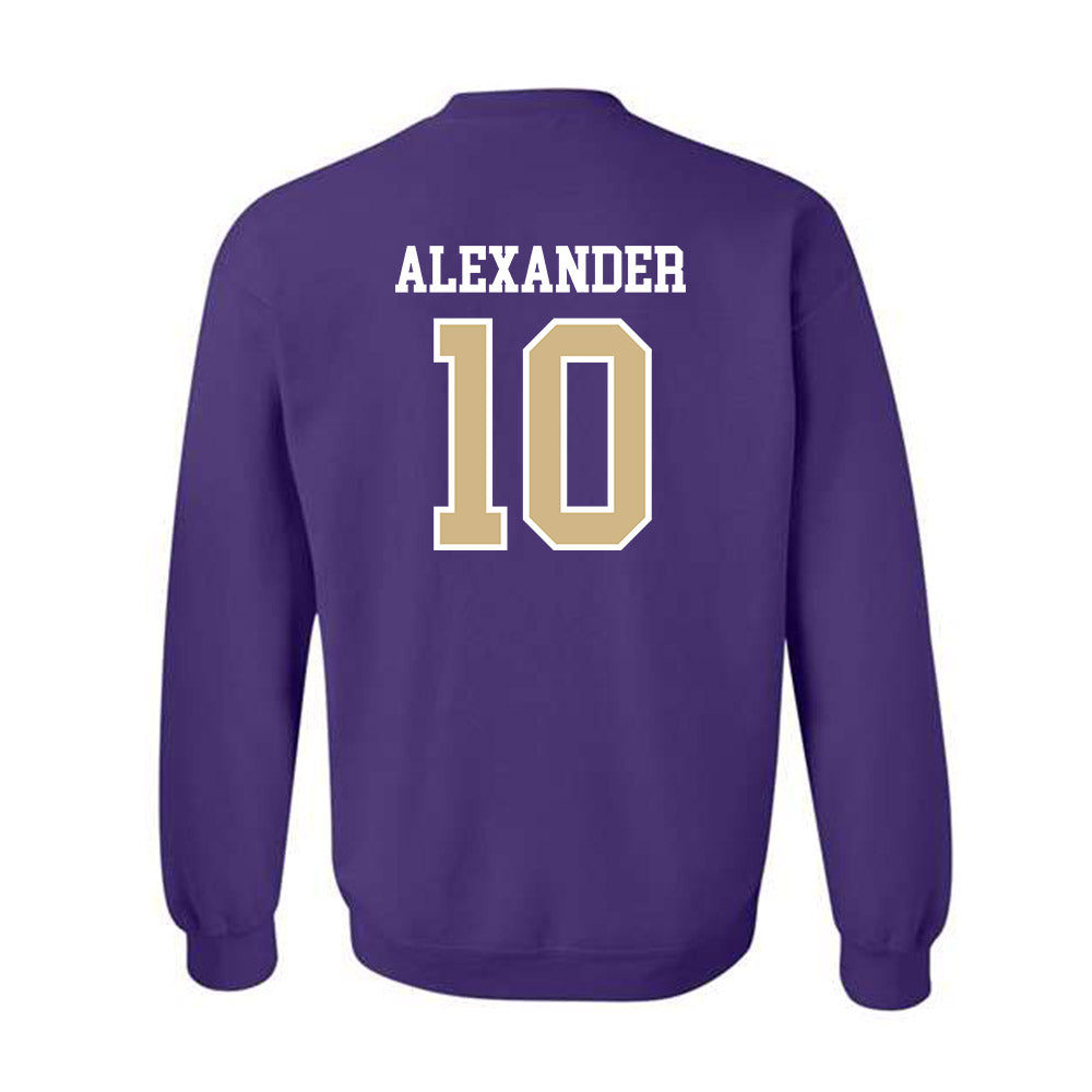 Washington - NCAA Football : Xe'ree Alexander - Sports Shersey Crewneck Sweatshirt-1