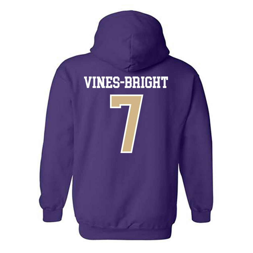 Washington - NCAA Football : Raiden Vines-Bright - Sports Shersey Hooded Sweatshirt-1