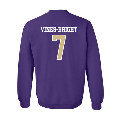 Washington - NCAA Football : Raiden Vines-Bright - Sports Shersey Crewneck Sweatshirt-1
